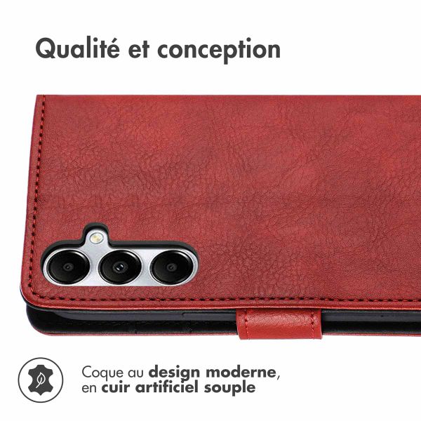 imoshion Étui de téléphone portefeuille Luxe Samsung Galaxy A26 - Rouge