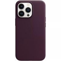 Apple Coque Leather MagSafe iPhone 13 Pro - Dark Cherry