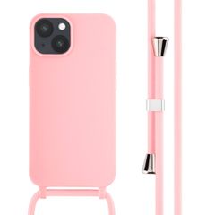 imoshion ﻿Coque en silicone avec cordon iPhone 14 - Rose