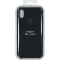 Apple Coque en silicone iPhone X - Noir