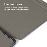 imoshion Étui de liseuse portefeuille Canvas Sleepcover avec support Kobo Libra Colour / Tolino Vision Color - Bleu foncé