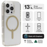 ZAGG Coque Milan Snap avec MagSafe Apple iPhone 16 Pro - Gold Glitter