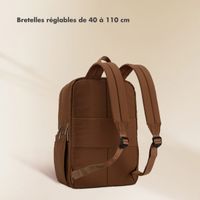 Selencia Sac à dos ordinateur portables Vaya Puffy 16 pouces - Mocha Brown