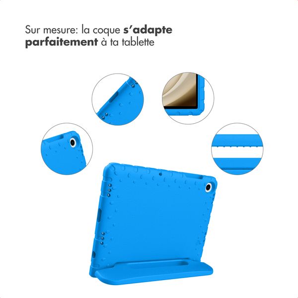 imoshion Coque kidsproof avec poignée Samsung Galaxy Tab A11 Plus / A9 Plus - Bleu