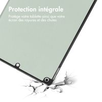 imoshion Coque tablette Trifold Apple iPad 9 (2021) 10.2 pouces / iPad 8 (2020) 10.2 pouces / iPad 7 (2019) 10.2 pouces - Vert clair
