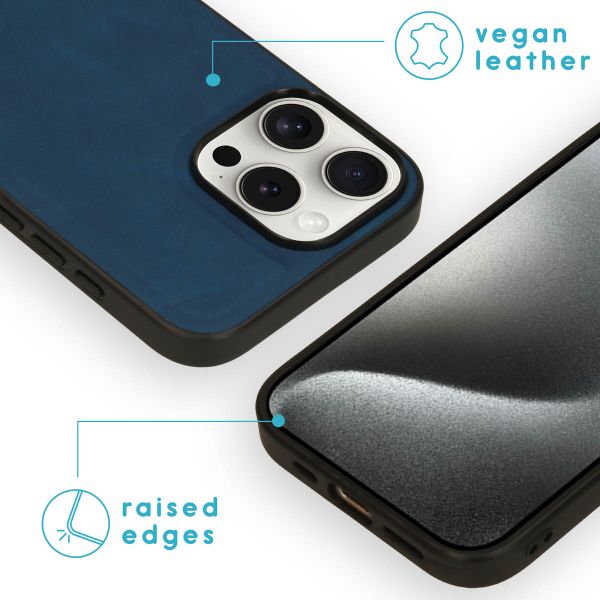 imoshion Etui de télephone luxe 2-en-1 amovible Apple iPhone 16 Pro Max - Bleu