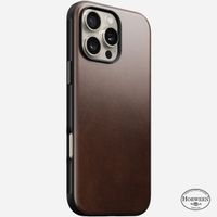 Nomad Coque Modern Horween Leather Apple iPhone 16 Pro Max - Rustic Brown