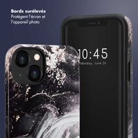 Selencia Coque arrière Vivid Tough iPhone 13 - Chic Marble Black