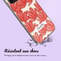 Coque personnalisée avec des fleurs iPhone 12 (Pro) - Transparent