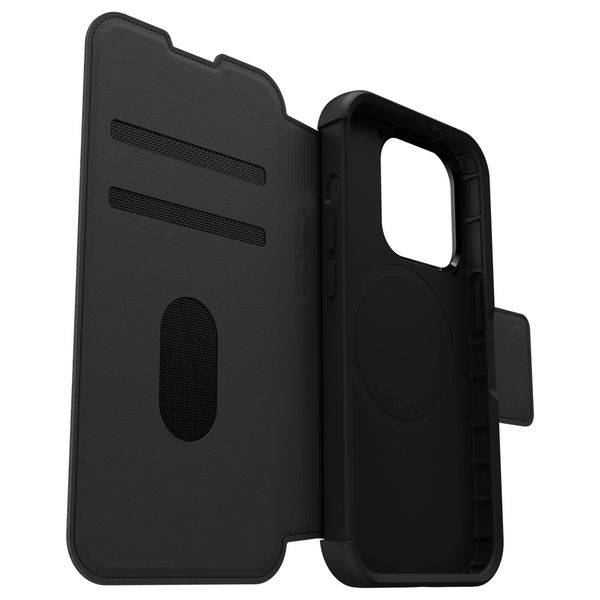 OtterBox ﻿Étui de téléphone portefeuille Strada MagSafe iPhone 15 Pro - Noir