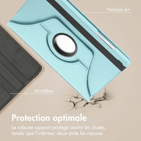 imoshion Coque tablette rotatif à 360° Samsung Galaxy Tab S6 Lite (2020/2022/2024)  - Bleu clair