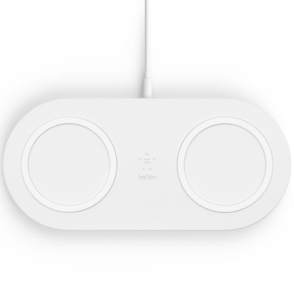 Belkin Dual Wireless Fast Charging Pad - 10W - Blanc