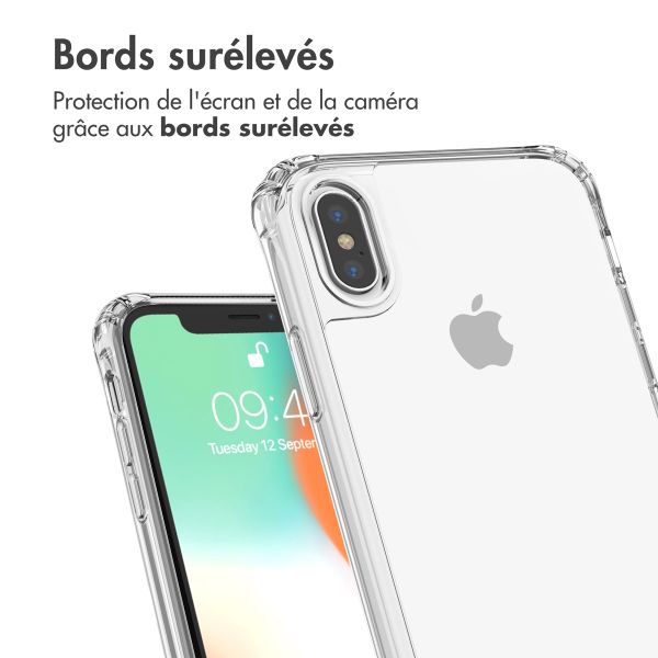 imoshion Coque avec dragonne + bracelet Apple iPhone X / Xs - Perles Cœurs