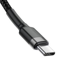 Baseus Cafule Series câble de charge rapide USB-C vers USB-C - 60 Watt - 2 mètres - Noir