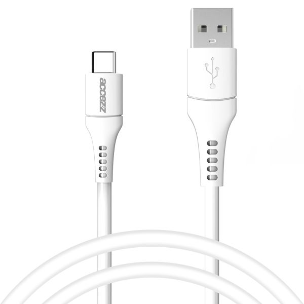 Accezz Câble USB-C vers USB - 1 mètre - Blanc