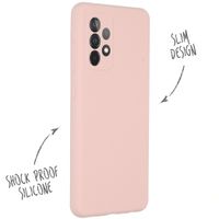 Accezz Coque Liquid Silicone Samsung Galaxy A52(s) (5G/4G) - Rose