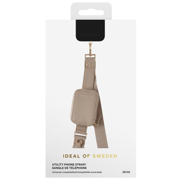 iDeal of Sweden Utility Phone Strap - Corde de téléphone universelle - Beige