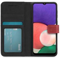 imoshion Étui de téléphone portefeuille Luxe Galaxy A22 (5G) - Rouge