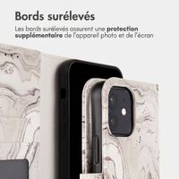 imoshion Étui de télephone portefeuille Design Apple iPhone 11 - Sandy Marble