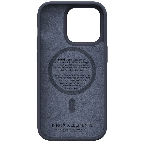 Njorð Collections Coque en cuir véritable MagSafe iPhone 14 Pro - Black