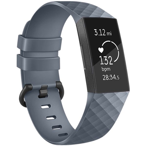 imoshion Bracelet silicone le Fitbit Charge 3 / 4 - Gris