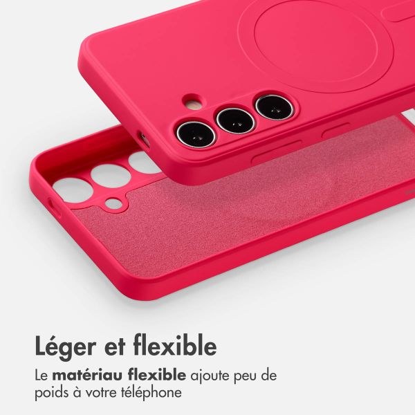 imoshion Coque Couleur avec MagSafe Samsung Galaxy S24 - Neon Pink
