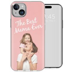 Concevez votre propre coque transparente Apple iPhone 15 Plus - Transparent