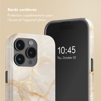Selencia Coque arrière Vivid avec MagSafe Apple iPhone 15 Pro - Golden Beige Marble