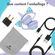 imoshion Kids Unicorn LED Light Bluetooth Casque - Casque pour enfants avec limiteur de décibels - Casque sans fil + câble AUX - Lavender Lilac / Soft Blue