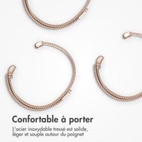 imoshion Bracelet magnétique milanais Samsung Galaxy Watch 8 (40/44mm) / Classic (46mm) - Rose Doré