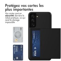 imoshion Coque arrière avec porte-cartes Samsung Galaxy S21 - Noir