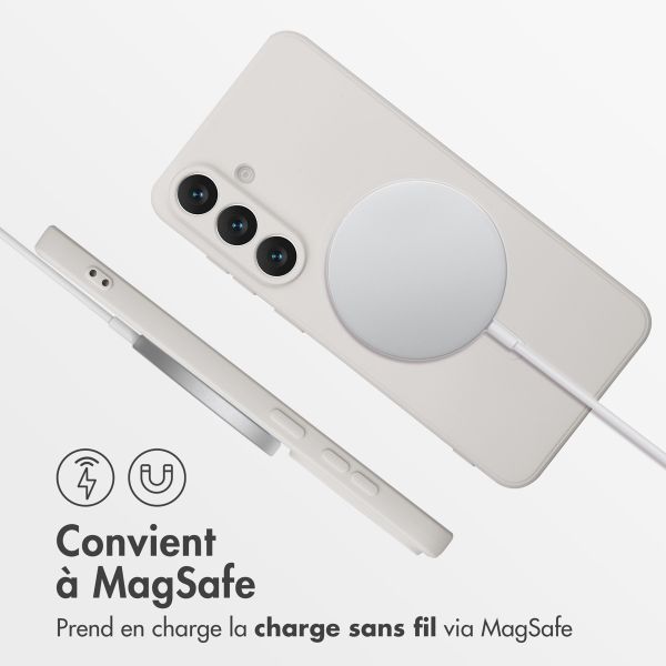 imoshion Coque Couleur avec MagSafe Samsung Galaxy S25 FE - Beige