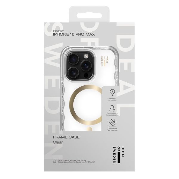 iDeal of Sweden Frame Case MagSafe Apple iPhone 16 Pro Max - Clear