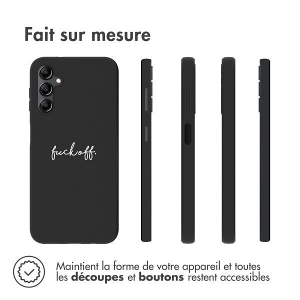 imoshion Coque Design Samsung Galaxy A14 (5G/4G) - Fuck Off - Noir