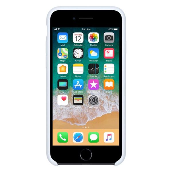 Apple Coque en silicone Apple iPhone SE (2022 / 2020) / 8 / 7 - Sky Blue