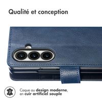 imoshion Étui de télephone portefeuille Samsung Galaxy Fold 7 - Bleu foncé