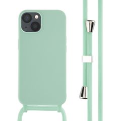 imoshion Coque en silicone avec cordon Apple iPhone 13 - Vert menthe