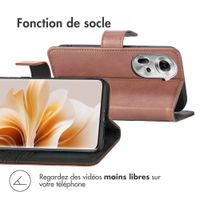 imoshion Étui de téléphone portefeuille Oppo Reno 11 F - Brun