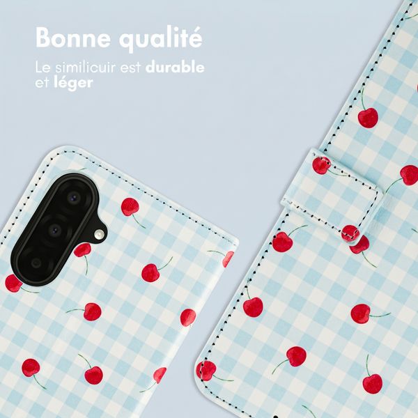 imoshion Étui de télephone portefeuille Design Samsung Galaxy A17 (5G) / (4G) - Cherry Check
