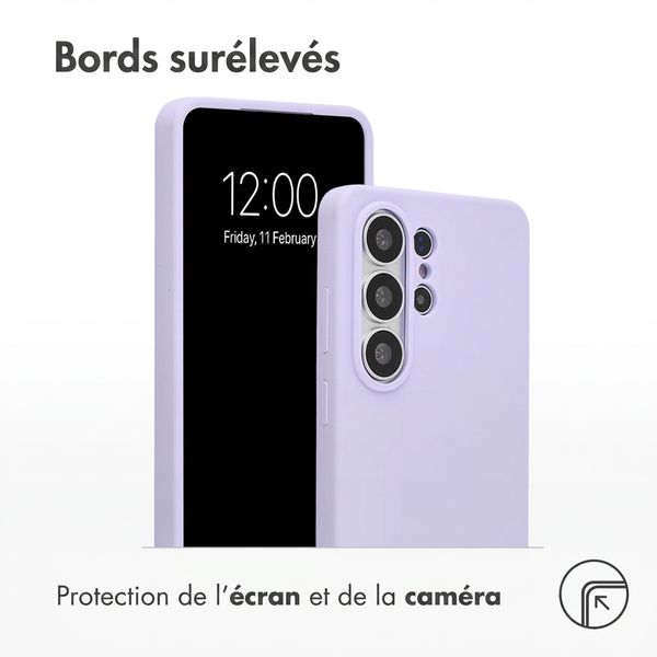 Accezz Coque Liquid Silicone avec MagSafe Samsung Galaxy S26 Ultra - Violet