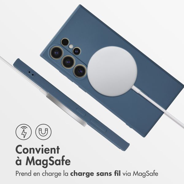 imoshion Coque Couleur avec MagSafe Samsung Galaxy S24 Ultra - Bleu foncé