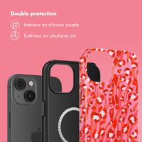 Selencia Coque arrière Vivid Tough avec MagSafe iPhone 14 - Wild Spots Lipstick