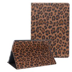 Selencia Coque tablette Sabi avec imprimé léopard Samsung Galaxy Tab A11 Plus - Mocha Brown