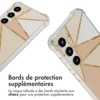 imoshion Coque Design avec cordon Samsung Galaxy S23 - Beige Graphic
