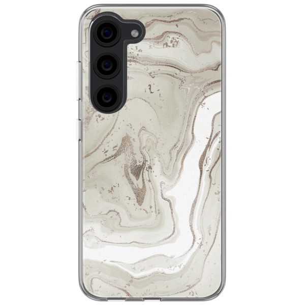 imoshion Coque design pour Samsung Galaxy S23 - Sandy Marble