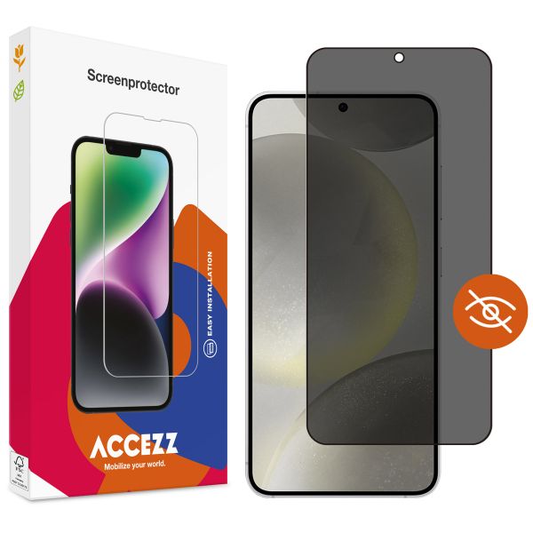Accezz Protection d'écran en verre trempé Privacy Samsung Galaxy S24 / S25