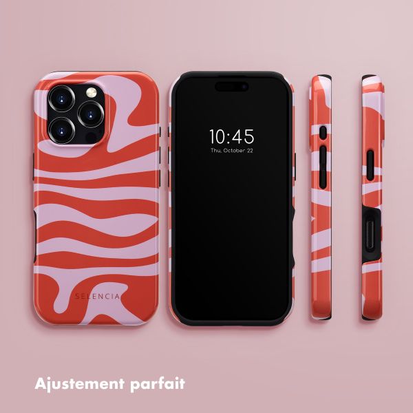 Selencia Coque arrière Vivid avec MagSafe Apple iPhone 16 Pro - Dream Swirl Pink