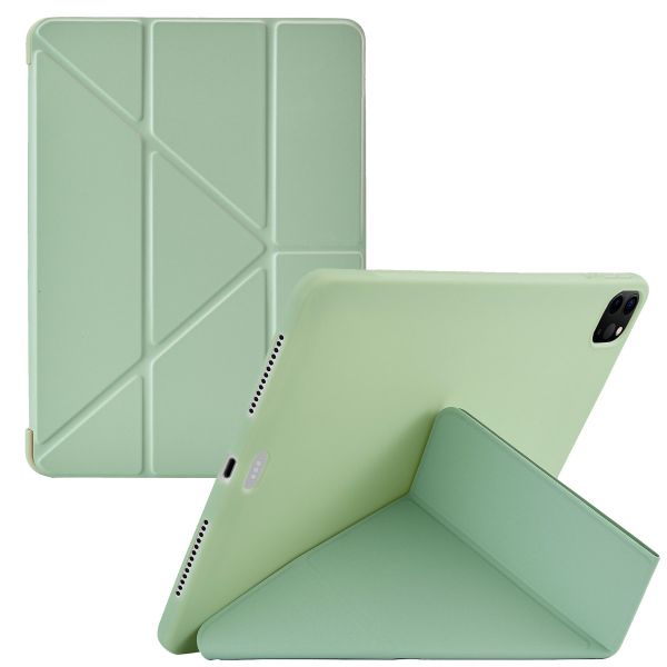 imoshion Coque tablette Origami iPad Air 11 pouces (2024) M2 / Air 5 (2022) / Air 4 (2020) / Pro 11 (2018 / 2020 / 2021 / 2022) - Vert clair