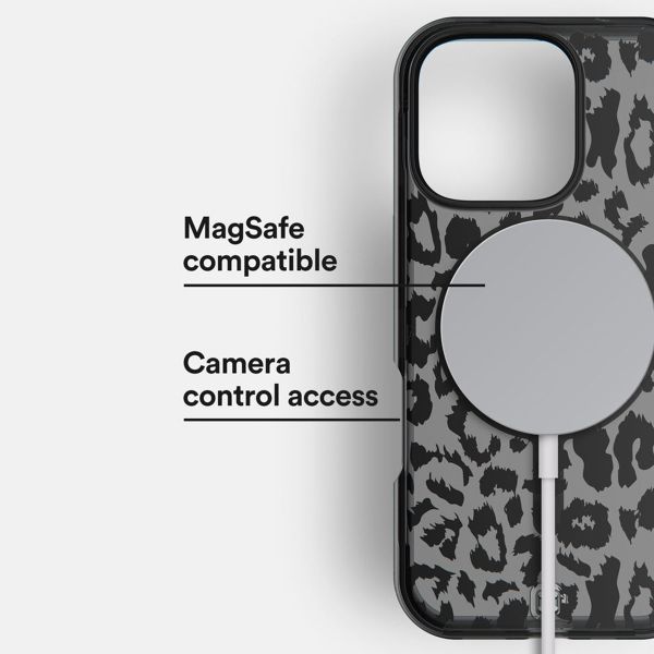 BodyGuardz Coque Ace Pro MagSafe Apple iPhone 16 Pro - Black / Leopard