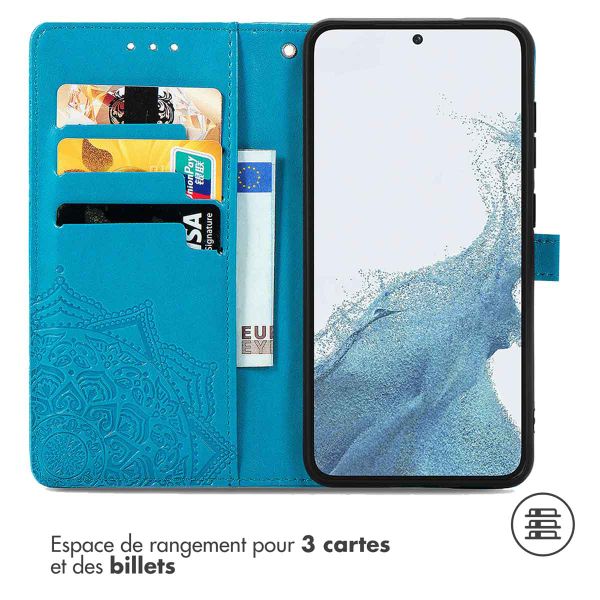 imoshion Etui de télephone Mandala Samsung Galaxy S23 - Turquoise